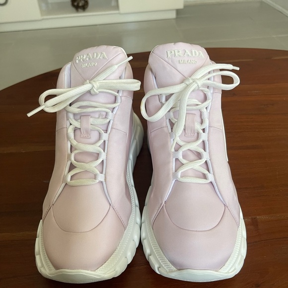 PRADA NYLON PIUMA ALABRASTO (pink) SNEAKERS - Picture 13 of 16